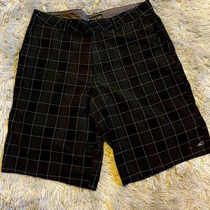 Onneil deep grey designed long trouser shorts for men, 34